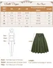 Jupes BP Femmes Solide Couleur Swing Jupe Ceinture Décorée Genou Longueur Évasée A-ligne Printemps Été Dame Vintage Casual Streetwear