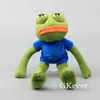 Animaux Cartoon Pepe Sad Frog Peluche Peluche Peluche Poupée 17 "42 cm Enfants Cadeau 210728