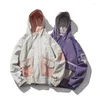 メンズジャケット2024春と秋のジャケットルーズファッションカジュアルワイルドマッチングツーリングフード付き日本レトロパーソナリティストリート