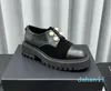 Luxus – Neue flache Schuhe mit rundem Kopf und Perlenschnalle, Rindsleder, klassische Loafer, bequeme Schuhe, Damen-Designer-Schuhe, Fabrik-Schuhe