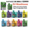 EU Warehouse Vapes Einweg-Puff-Vape Jam King Vapes Savage Vape 12k 16k 15k 10k 9k 8k 6k 5k 1600 600 15000 12000 9000 10000 Vaper MOQ 1PC Schneller Versand