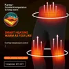 Intimo termico da uomo Giacca riscaldata da sci riscaldata Giacca invernale riscaldata in lana Calda autunno Top Pantaloni Indumenti riscaldati USB 240103