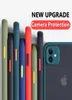 Funda de teléfono con protección de lente de cámara para iPhone 13 13PRO 13PROMAX 12 12Pro Max 11 12 Mini X XS XR 6 6S 7 8 Plus SE 2020 Matte Transpa6737120