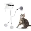 Lustiges elektrisches Katzenspielzeug, Hebeball, Katzen, Teaser-Spielzeug, elektrisches Flattern, rotierendes Katzenspielzeug, elektronische Bewegung, Haustierspielzeug, interaktiv, 240103