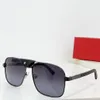 Solglasögon för män Kvinnor Designers 0389 Classic Wood Leg Center Bridge med avtagbar forhud Buckle Anti-ultraviolet UV400 Metal Frame Glasses Random Box