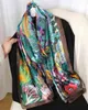 Sarongs 2022 Luxury New Brand Designer Silk Scarf Female Foulard Bandana Long Shawls Wraps Spring Neck Scarves Pashmina Lady Hijab5037240