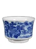 Teaware Sets Jingdezhen Blue And White Porcelain Horseshoe Main Ceramic Press Hand Tea Sample Single Cup Household Use