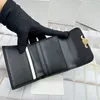 Fermasoldi Portafogli moda Portacarte classico Portamonete portamonete Portafoglio in pelle di vacchetta Portafoglio donna con cerniera Borsa porta passaporto Portafogli Porta carte di credito Mini in metallo con scatola