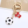 Keychains Creative Sport Football Pendant KeyChain Soccer Player Shoe Clothes Model Keyrings Bag Ornaments Men Club Souvenir Gift