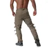 Herenbroeken Topkwaliteit metalen decoratie Ritsen Cargo Hip Hop Jogger High Street Joggingbroek ABZ183