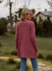 Dames Lange Trui Vest Herfst Winter Mode Geborstelde Pit Streep Oversized V-hals Los Gebreide Jas Tops Vrouwelijke Jassen 240102