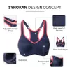 Syrokan Sports Sütyen Kadınları Tam Destek Yüksek Etkili Racerback Hafif Düz Yenilendirilmiş Baliye Soykuk Sütyen Şok geçirmez 240102