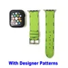 Smart Straps Straps moda inteligentna paski kompatybilne z Apple Watch opaską 38 mm 40 mm 42 mm 44 mm luksus Luksusowy L Flower Designer Miękki skórzany opaska Zastąpienie Gav2