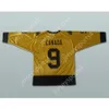 Custom Yellow Canada 9 Winnipeg Falcons Hockey Jersey New Top Sched S-M-L-XL-XXL-3XL-4XL-5XL-6XL