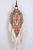 Russischer Schal, ukrainischer Schal mit Fransen, traditionell, floral, polnischer Damen-Hals-Kopf-Wickel, Vintage-Antik-Kopf-Hijab-Schal, Poncho, T2006511231