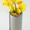 Vasos estilo de cor fria moderno preto atraente metal arte vaso de resina casa decorativa