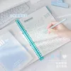 مسحوق Blusher Binder Notebook صفحات ملونة منقطات Kawaii Journal Supplies Sketchbooks قرطاسية اليابانية A5