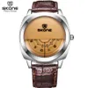 Unique Vogue Designer Skone Brand Watches Men Luxury Fashion Casual Leather Strap Watch Quartz Wrtistwatch Relogio Masculino Y1905268J