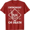 Koszule męskie ortodoksja lub śmierć - Wschodnie prawosławne Rosyjskie mężczyźni T -shirt krótkie rękaw