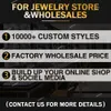 Wholesale Real 10K 14K 18K Solid Gold Moissanite Eternity Engagement Band Ring Iced Out Vvs Lab Grown Diamond Wedding Ring