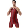 Ensemble Maillots de bain Hommes Lutte Singlet Body Haltérophilie Extensible Justaucorps Entraînement Gymnastique Fiess Tenues Combinaison Athlétique