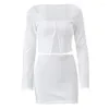 Robes de travail Sexy pour filles, tenue Cardigan tricoté assortie avec tout, à la mode pour femmes, vente d'automne, 2024