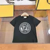 高級FデザイナーTEESベビーアウトウェア服の子供夏半袖デザイナーキッドTシャツキッズ100％コットンシャツ女の子の子供CSG2405052-6