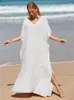 Costumi da bagno da donna venduti Abito lungo bohemien Costume da bagno Cover Up 2024 Robe Plage Pareos Kaftan Maxi Over Size Beach Tunica BeachWear