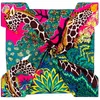 Foulards POBING Twill Soie Foulard Femmes Trois Girafes Carré Manuel Roulé À La Main Echarpes Foulards Femme Wrap Bandana Hijab 90cm