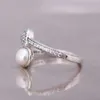 Bague de créateur en argent 925 pour femmes, bijoux de qualité originale, Style diamant, perle brillante, cadeau