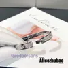 Bracciali per auto alla moda in vendita Bracciale a vite in platino in oro rosa 18 carati Edizione larga e stretta Senza diamanti Quattro stelle del cielo pieno Uomo Donna Scatola originale