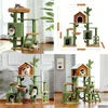 Cat Furniture Scratchers 3 in 1 Mordern Tree Moying S Tower مع خدش Post Post Cactus House Condo Nest Pet 230106 Drop Dhppy