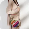 Abendtaschen 2024 Kurt Gelger Umhängetasche Kontrast Regenbogen Splice Crossbody Britische Marke Designer Handtasche Modetrend Damen