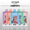 HIT BAR 15000 2.Puffs: 15000 puffs Capacity 23ml e liquid Rechargeable battery with type-c port 500Mah Battery Capacity bang