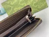 S projektanckie portfele Ophidia Monety torebki mężczyźni kobiety długie karty uchwyty na kartę moda marmont zamek błyskawiczny wysokiej jakości podwójna litera znak Billfold oryginalne pole 315G