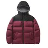 Men's cotton jacket, loose in winter, plush and thickened to keep warm, middle-aged and young people's color patchwork cotton jacket, men's casual coat