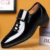sur des mocassins à orteils décontractés en cuir en cuir à point de brevet pour les hommes chaussures de taille plus taille 240102 496