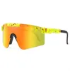Tasarımcı Binicilik Gözlük Çukurları Vipers Güneş Gözlüğü Sport Google TR90 Polarize Güneş Gözlüğü Erkekler/Kadınlar Açık Mekan Rüzgar Geçirmez Gözlükler% 100 UV Aynalı Lens Premium Hediye