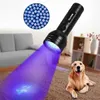 Torches 51 UV LED Torch Scorpion Détecteur Hunter Ultra Violet Blacklight Lampe de poche pour l'éclairage portable extérieur intérieur