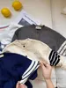 Cardigan ricamo cane cartone animato per bambini 2024 primavera ragazzi ragazze torsione maglione lavorato a maglia outwear bambini banda manica lunga casual top vestiti Z6470