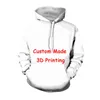 Jumeast Marka Erkek Kadınlar 3D Baskılı Fermuar Hoodies Kendi Müşteri Tasarım Anime/PO/Yıldız/DIY İstediğiniz 240103