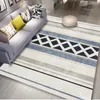 Tapetes geométricos para decoração de sala de estar, tapete lavável, área grande, quarto, tapete moderno para casa