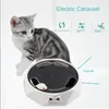 Interactive Electric Cat Toy with Running Mouse Automatic Rotating Teaser Pop Play Hide and Seek Hunt Toy for Fun Exercise 240103