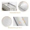 born Breathable Baby Classic Mesh Crib Liner Soft Fence Cot Bed Bumpers Bedroom Accessories Bedding 2pcsSet 240103