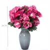 Decorative Flowers Artificial Cherry Blossoms Baby's Breath Gypsophila Fake DIY Wedding Home Vase Decoration Faux Branch