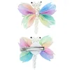 Hair Accessories For Headwear Girls Summer Cute Ornament Clip Kids Sweet 2Pcs Pearl Butterfly Pins Clips Barrette