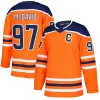 Edmonton''Oilers''#97 Connor McDavid Reverse Retro Hockey-Trikot #29 Leon Draisaitl 99 Wayne Gretzky Jack Campbell Evander Kane Ryan Nugent-