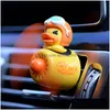 Interiördekorationer Ny stil Toon Duckling Pilot Air Freshener per Mobile Interior Clip Fragrance Ornament Biltillbehör DROP DELI DHNPD