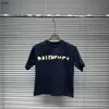 Brand Baby T-shirts Tape logo letter printing boys tees Size 100-150 kids designer clothes summer girl Short Sleeve Dec20