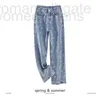 Damesjeans designermerken PreFlash Diamond jeans voor dames lente 2023 nieuwe volledige vloer torenhoge taille wijde pijpen broek mode 661E AJXB